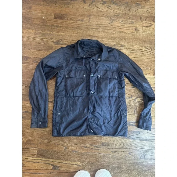 SEMPACH Mens Navy Blue Maske Parachute Ripstop Overshirt Jacket Medium B0851 - Picture 3 of 16